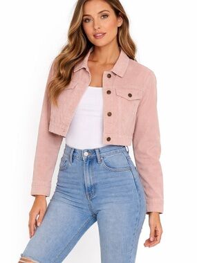 Juniors Crop corduroy jacket